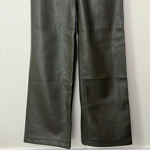 NWT Blank NYC The Franklin High Waist Faux Leather Wide Leg Pants in Sign Up - Picture 8 of 16